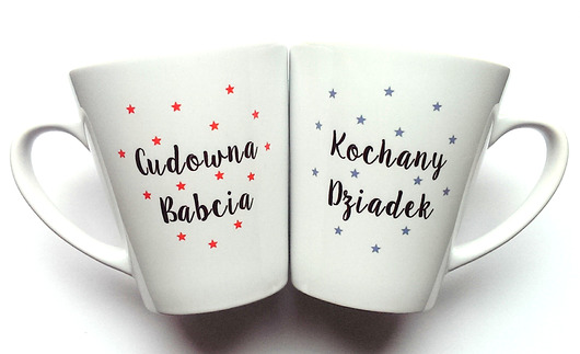Kubki Latte BABCIA DZIADEK FarrowDesign