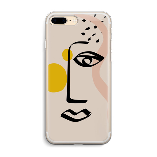 Abstrakcja twarz iPhone ETUI SILIKONOWE obudowa KYOUSTUFF