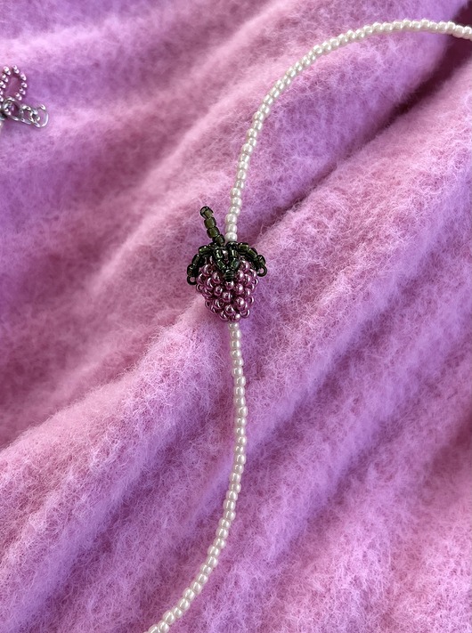 chokery Naszyjnik - lampone lilla