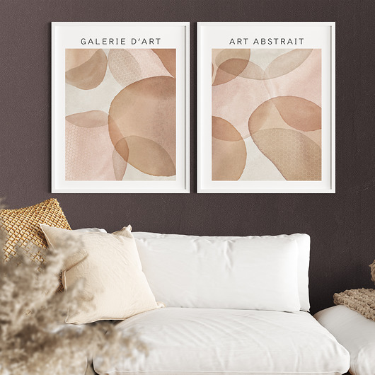 plakaty Abstrait Art - dwa plakaty
