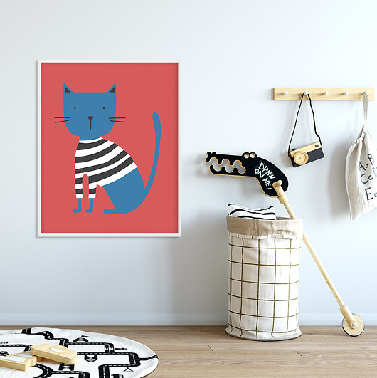 Plakat Kot Vincent bez ramki Pracownia Fantastisch