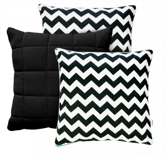 Zestaw 2 x czarny chevron + PickUp Poduszkowcy