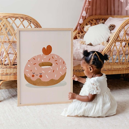 obrazy i plakaty do pokoju dziecięcego Plakat Donut - Plakaty Na Ścianę Dla Dzieci