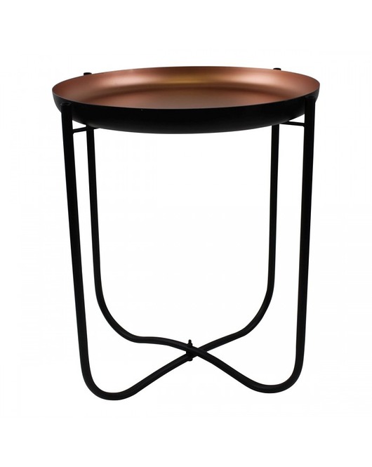Stolik Metalowy Czarno-Miedziany MIA home