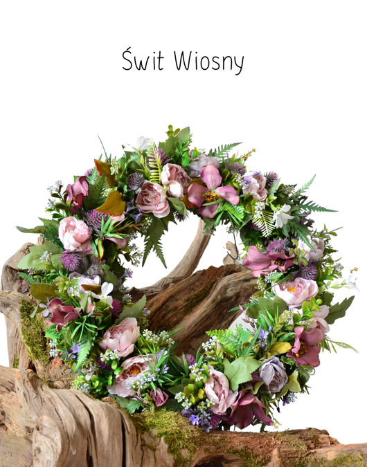 wianki Wianek wiosenny kwiatowy 'Świt wiosny'