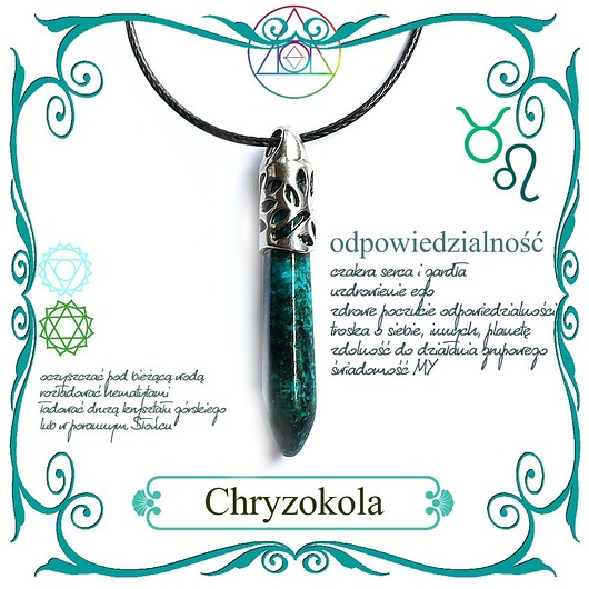 CHRYZOKOLA obelisk KEIT