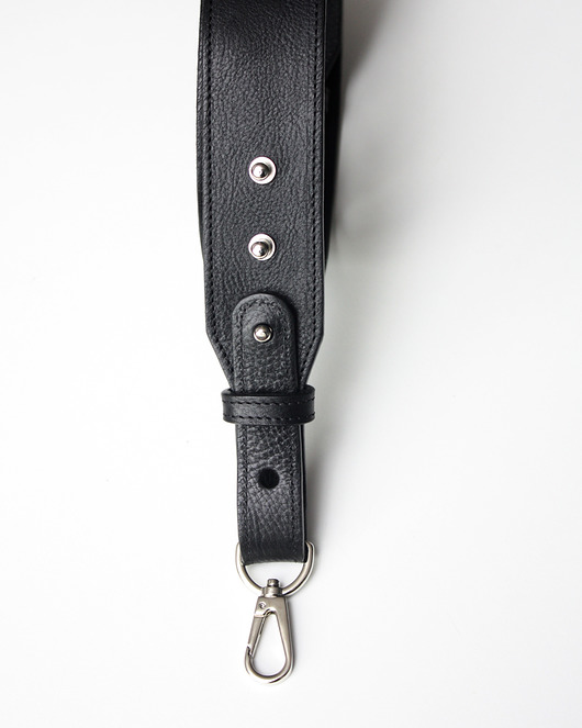 paski damskie Szeroki pasek do torebki ze skóry naturalnej