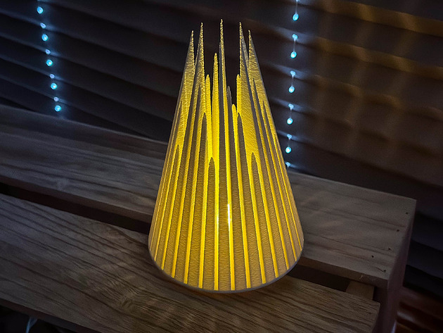 dekoracje świąteczne Choinka w kształcie góry lodu - świecąca ozdoba, Boże narodzenie, Święta