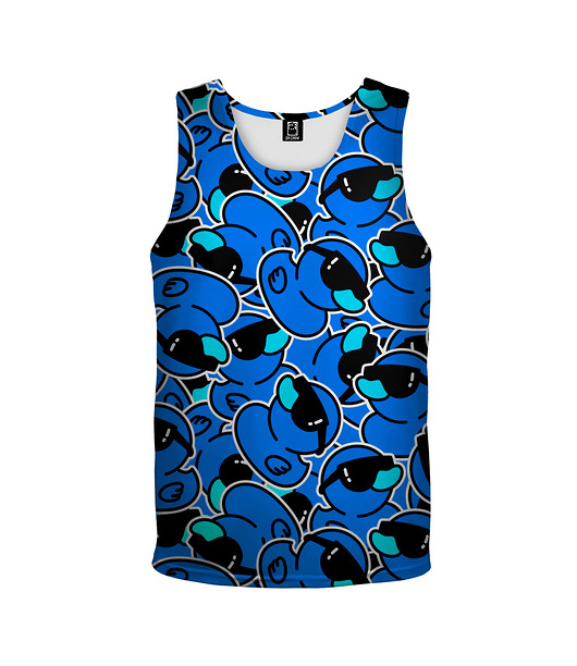 t-shirty dla chłopców Bokserka Top Boy DR.CROW Kaczki Blue