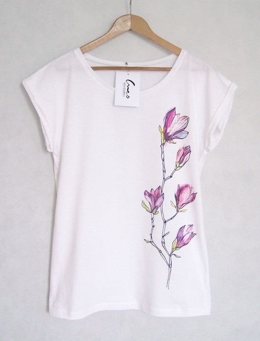 MAGNOLIE koszulka oversize biała Gabriela Krawczyk