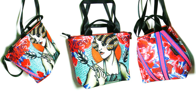 1365 art MIMA bag SHORT & Szymon Kurpiewski print MIMAbags