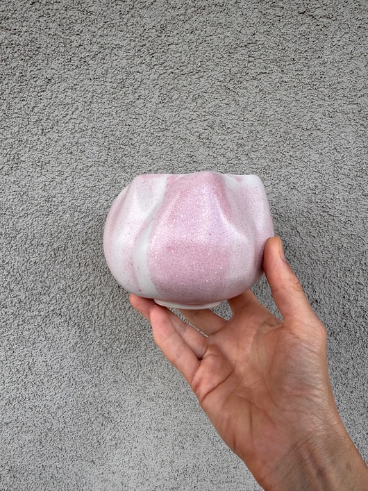 talerze, miski Czarka róźowa