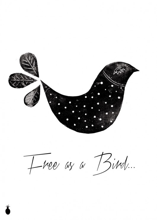 FREE AS A BIRD - plakat na zamówienie Ananas Project