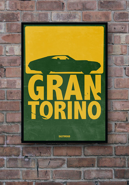 Gran Torino - plakat A4 minimalmill