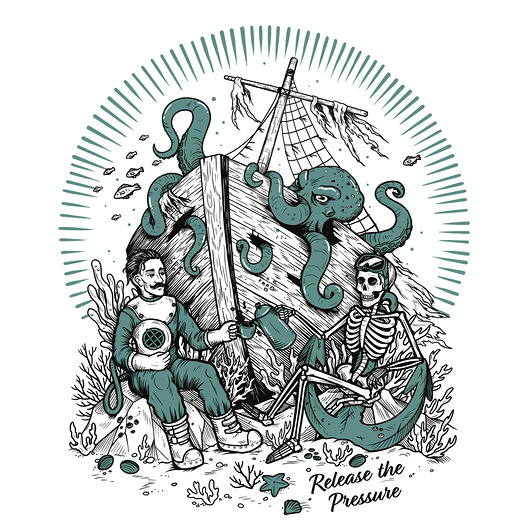 T - shirt "Release the pressure" Raw Wear
