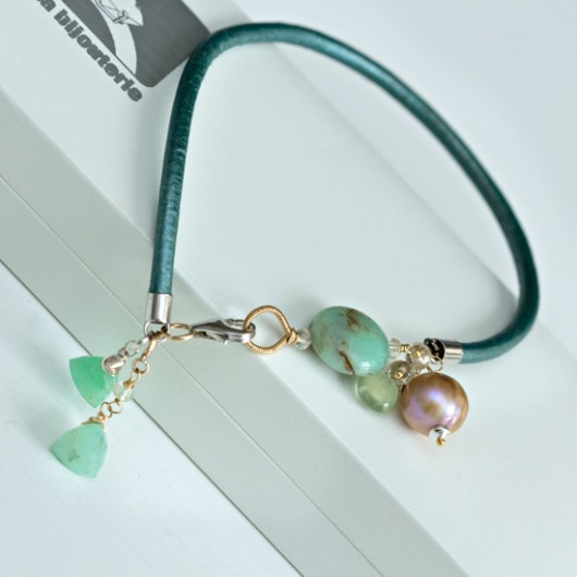 Chrysoprase Bransoletka OLANDRE