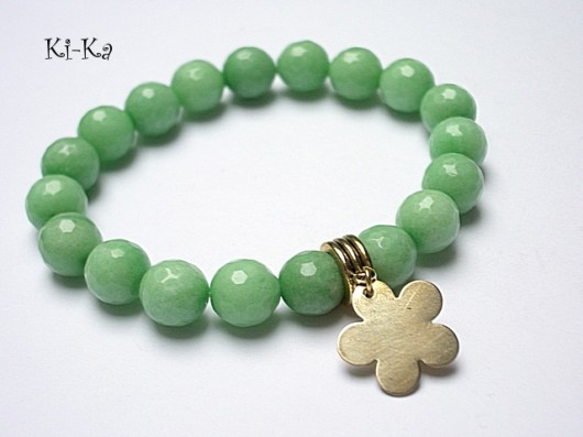 Paris green - bransoletka KiKa pracownia