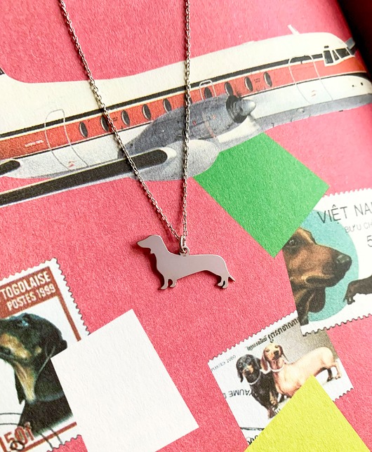 wisiory Wyprzedaż wzoru -25% Jamnik- Naszyjnik- Piesek