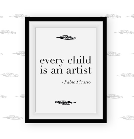 every child is an artist  Green Elefant