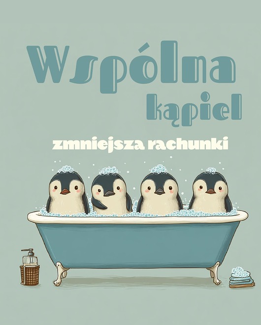 plakaty Plakat 30x40  łazienka wspólna kąpiel