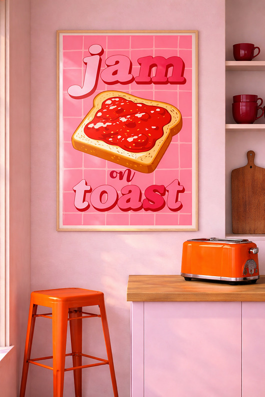 plakaty Plakat Jam on toast