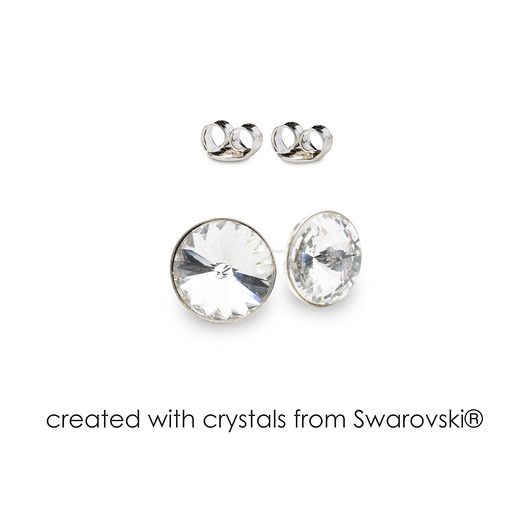 Srebrne kolczyki z kryształami marki Swarovski Alessandra unique