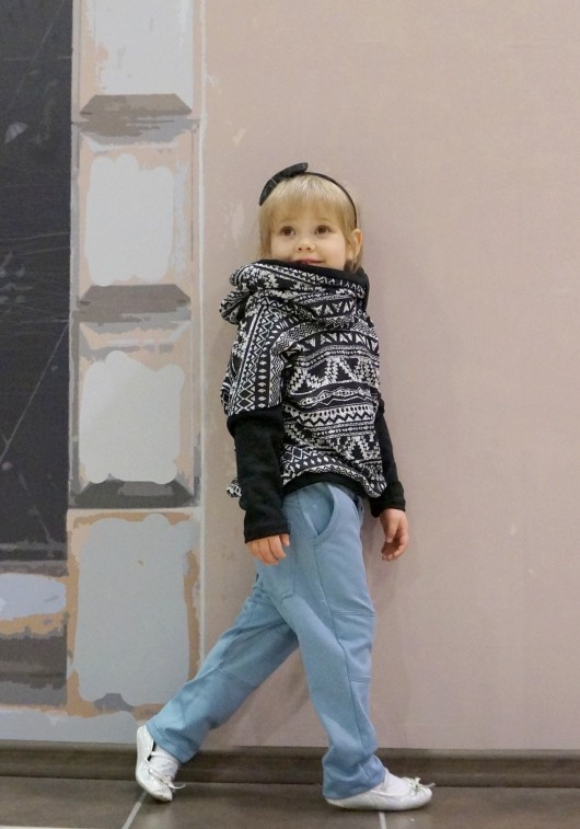 Kominiasta bluza ZIG ZAG BLACK Bubi Boo