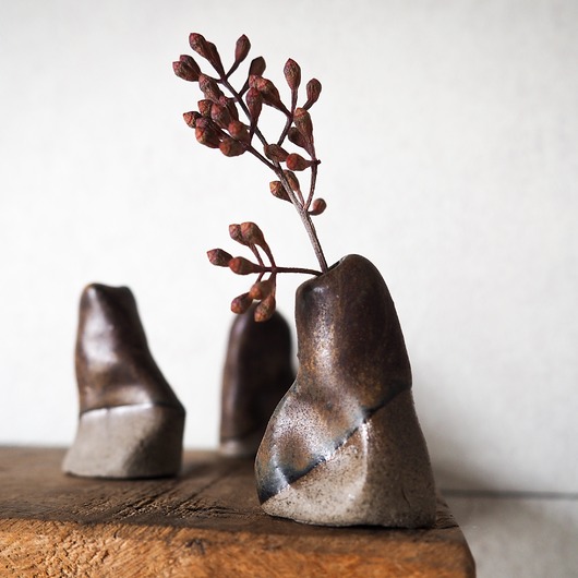 wazony Mini wazon szaro-brązowy