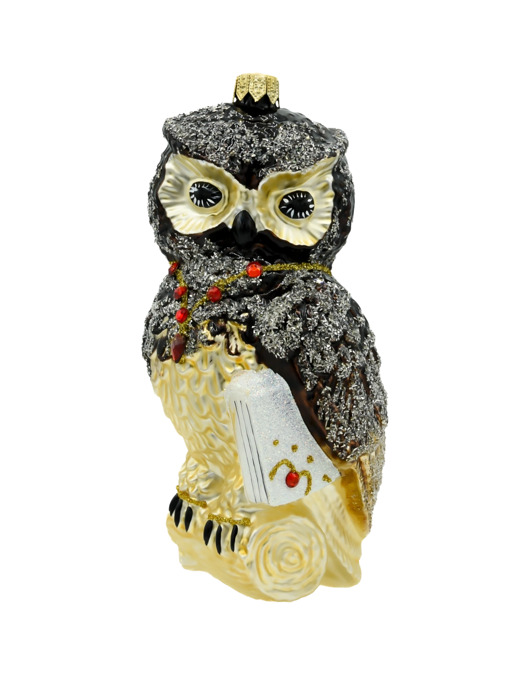 ozdoby choinkowe Bombka choinkowa: Sowa z klejnotami