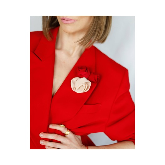 broszki Jedwabny zestaw broszek