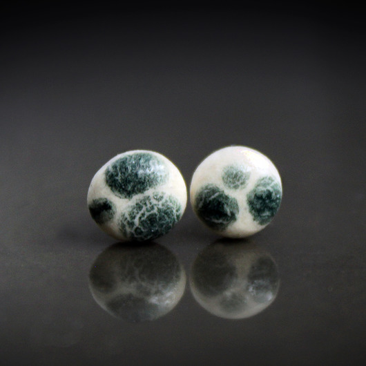 kolczyki ceramiczne Pebbles /stal chirurgiczna/
