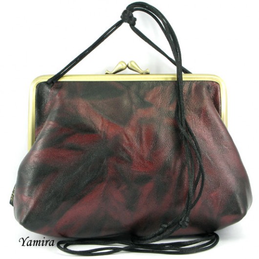 Torebka :: deep red classic leather :: yamira