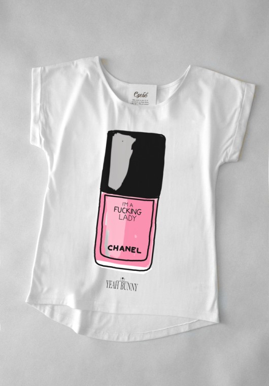 Tshirt z printem I'M A FUCKING LADY Yeah Bunny S deleted_12136308
