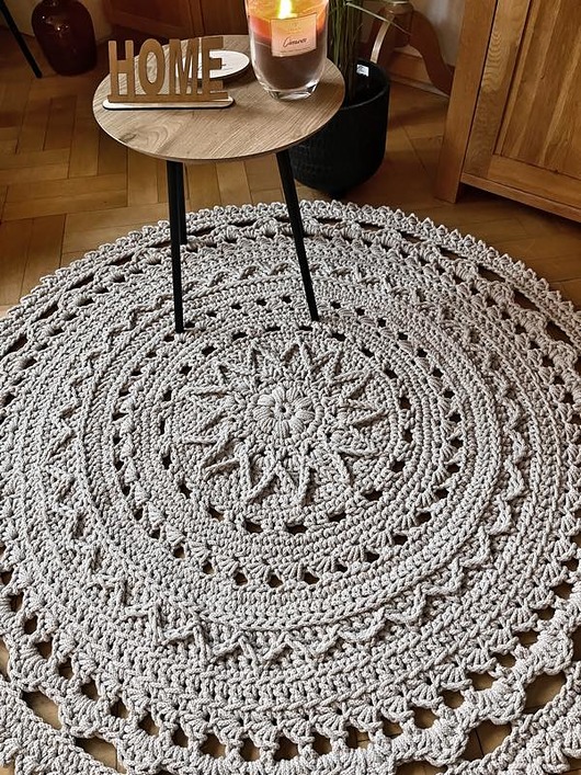 dywany Okrągły dywan bawełniany Rich Patterns 120 cm