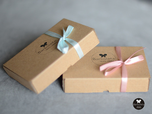mini light grey  love silver barboleta