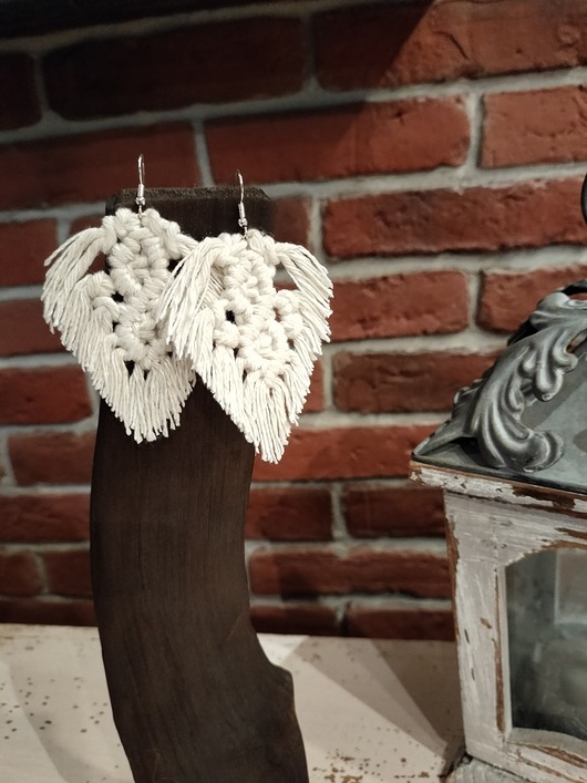 kolczyki chwosty Kolczyki boho piórka