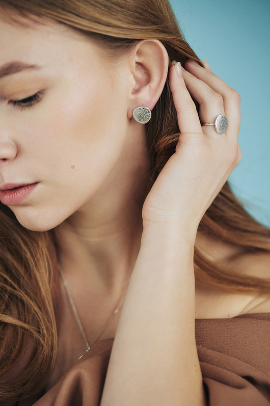 kolczyki srebrne SANDRO / silver earrings