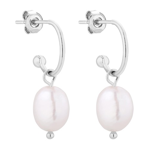 kolczyki srebrne Srebrne kolczyki z naturalnymi perłami