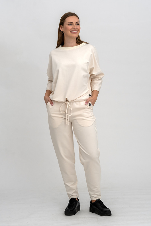komplety damskie Dres damski  "VERONA" wanilia
