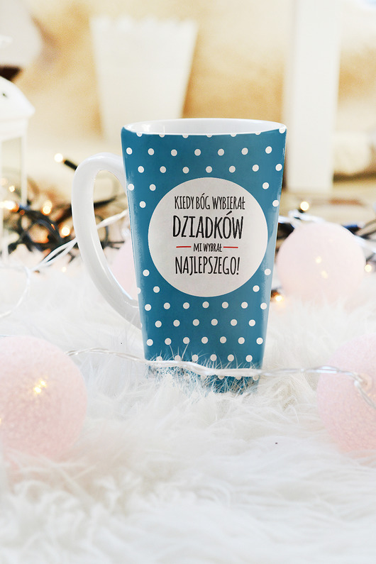 Kubek Latte z nadrukiem - Dla dziadka AllbagAllprints