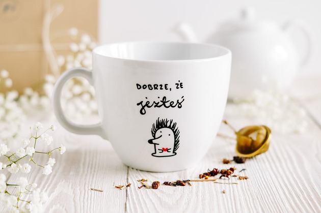 kubki Litrowy Kubek Dobrze, że Jeżteś