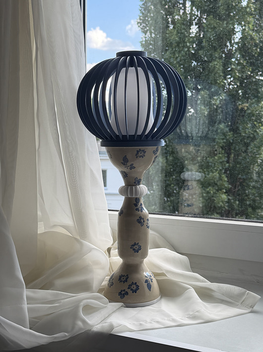 lampy stołowe Lampa z kloszem 48cm