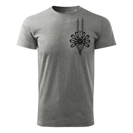 t-shirty męskie Tatra Art podhalańska Parzenica t-shirt szary