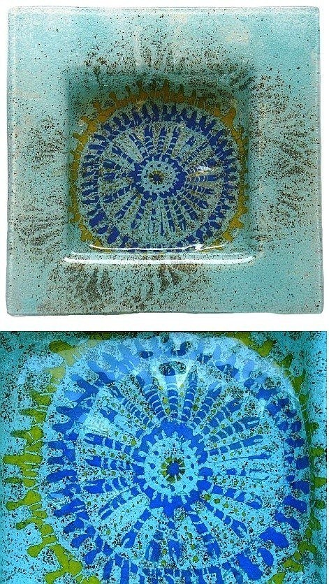 misa z motywem indiańskim Borowska Glass Design
