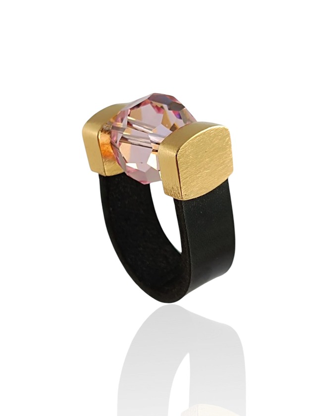 pierścionki - różne Pink Crystal Ring LIMITED