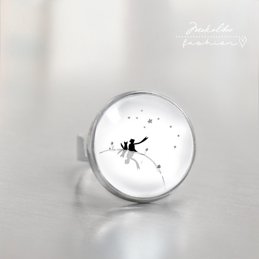 pierścionek z żywicy Pierścionek Mały Książę , Little Friends - simple ring