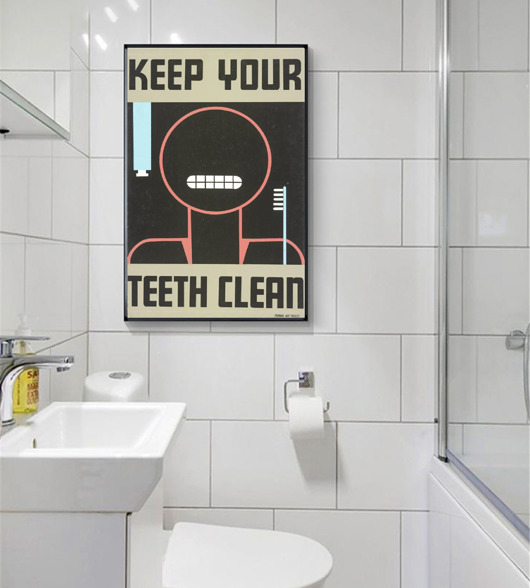 plakaty PLAKAT vintage retro do łazienki