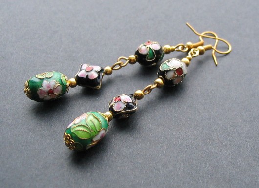 Cloisonne - kolczyki Vildi