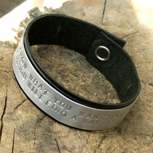 Bransoletka personalizowana - aluminium black SHEandHE