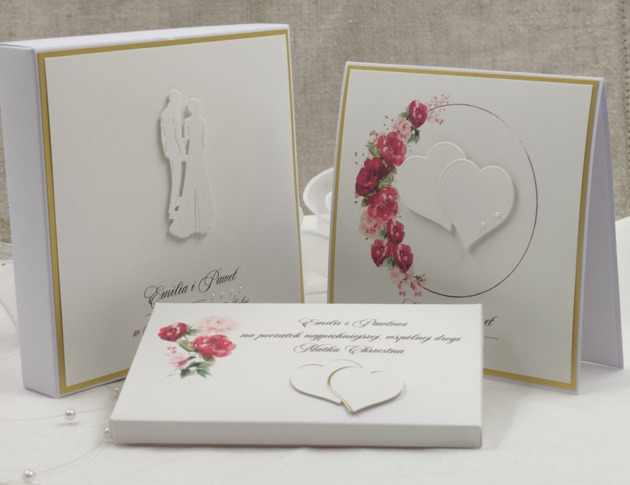 zaproszenia i kartki na ślub Pudełko na pieniądze dla Młodej Pary, W 68